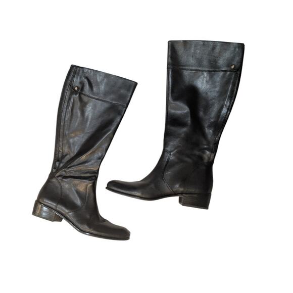 Corso Como tall black leather riding boots Size 9 - Picture 1 of 9